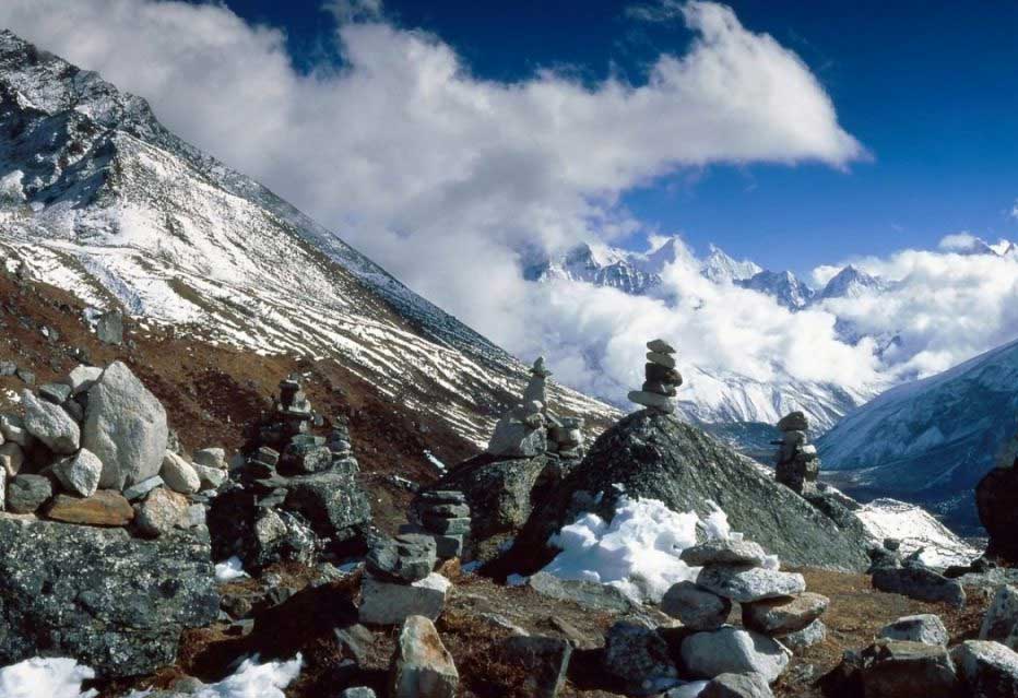 Camino de vuelta tras subir al Everest