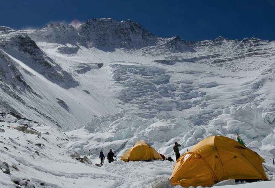 campamento para subir al Everest